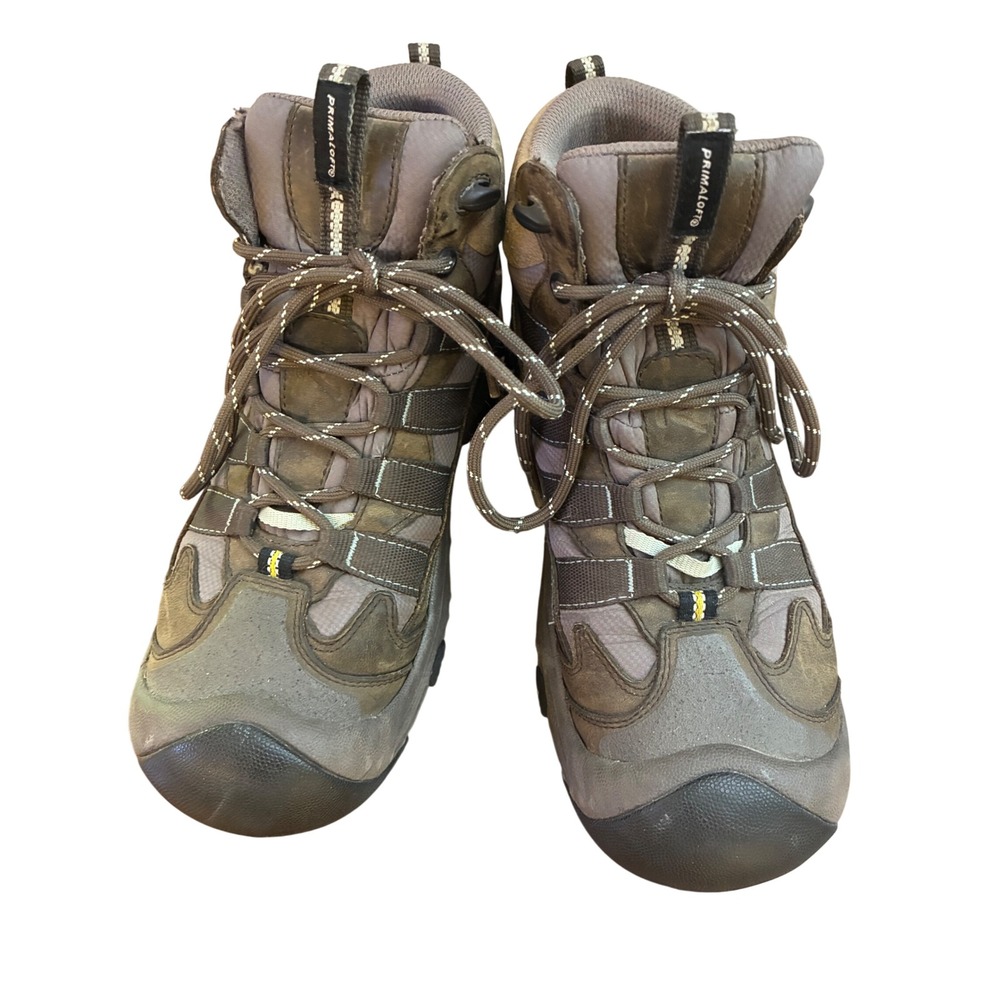 Keen Womens Primaloft Insulated Hiking Boots Brown M-S Traction Mid Top